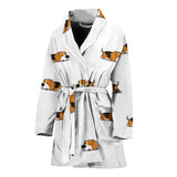 Cute Beagle Dog Sleeping Pattern Women'S Bathrobe