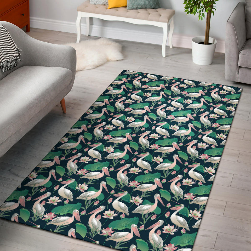 Pelican Pattern Print Design 03 Area Rug