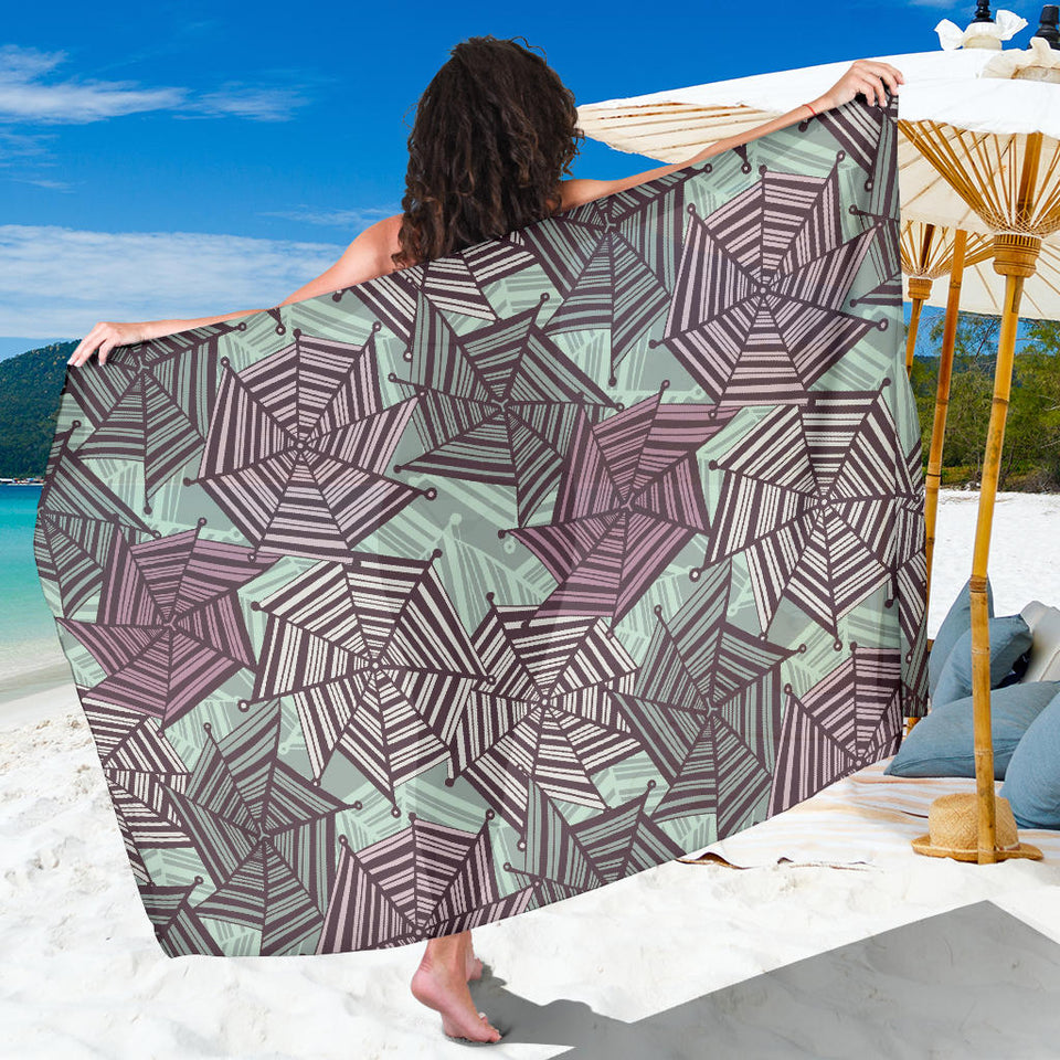 Spider Web Cobweb Design Color Pattern Sarong