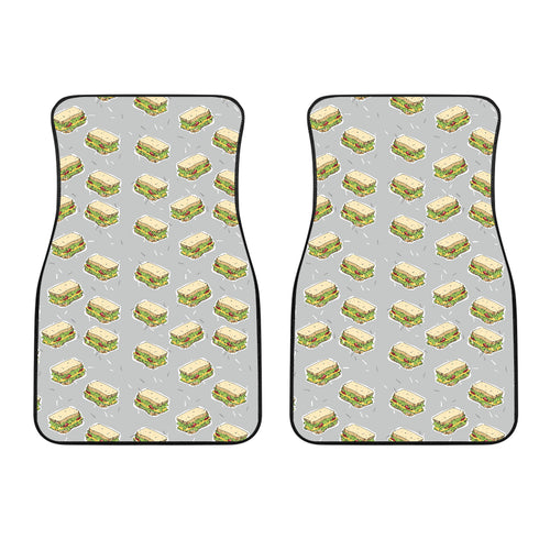 Sandwich Pattern Print Design 05 Front Car Mats