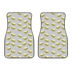 Sandwich Pattern Print Design 05 Front Car Mats