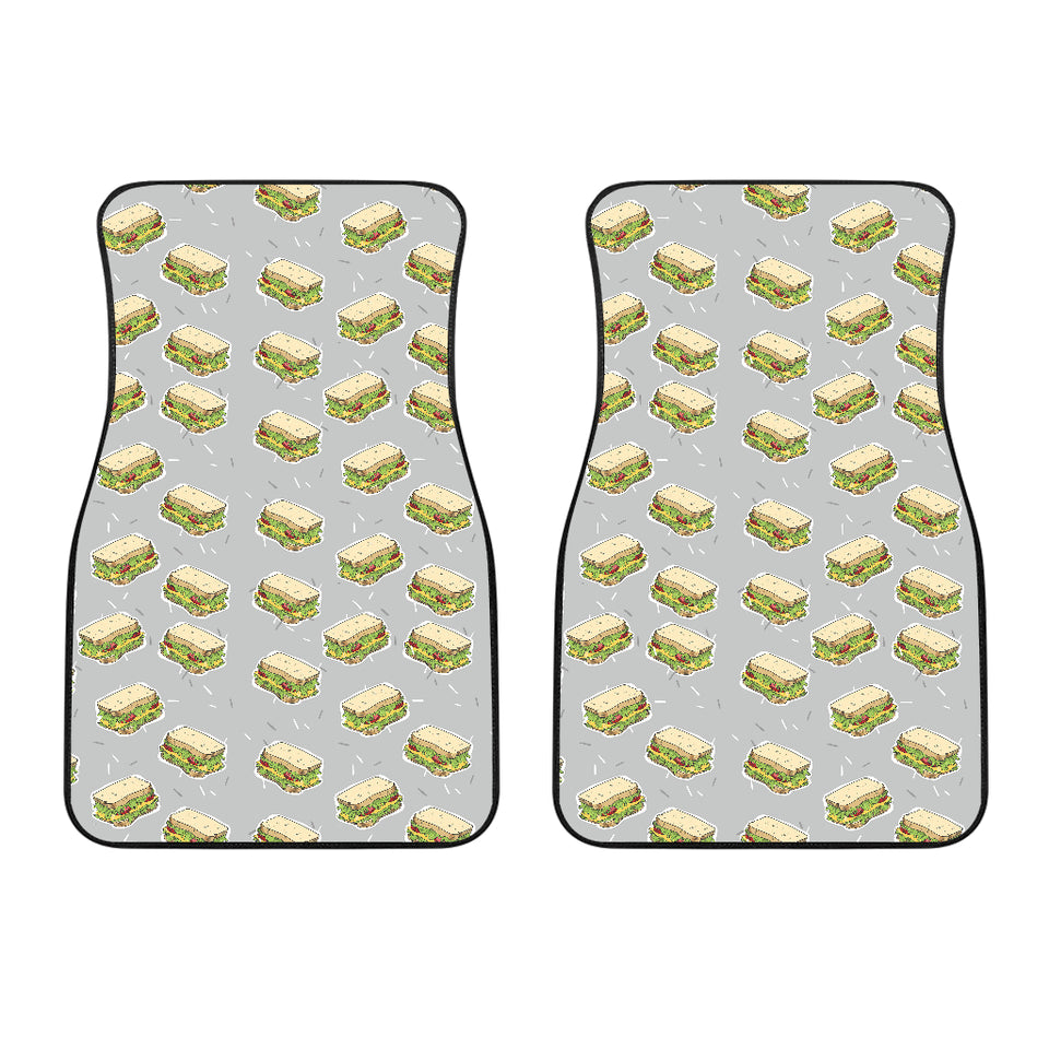 Sandwich Pattern Print Design 05 Front Car Mats