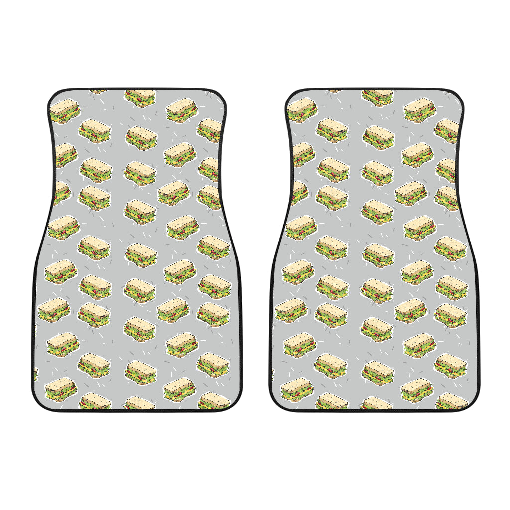 Sandwich Pattern Print Design 05 Front Car Mats