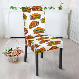 Sandwich Pattern Print Design 02 Dining Chair Slipcover