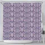 Indian Batik Style Pattern Shower Curtain Fulfilled In US