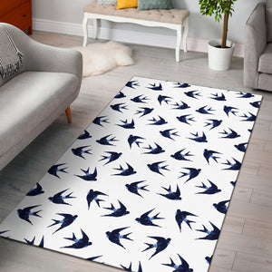 Swallow Pattern Print Design 03 Area Rug