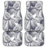 Guava Tropical Hand Drawn Pattern Front And Back Car Mats