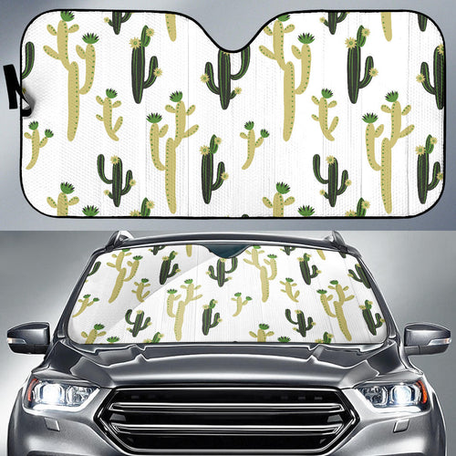 Cute Cactus Pattern Car Sun Shade