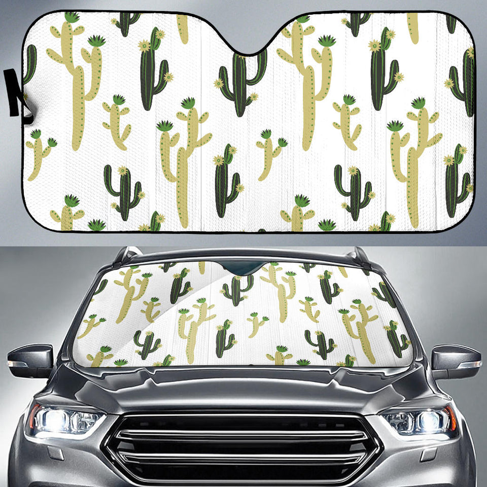 Cute Cactus Pattern Car Sun Shade