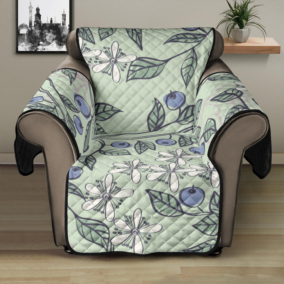 hand drawn blueberry pattern Recliner Cover Protector