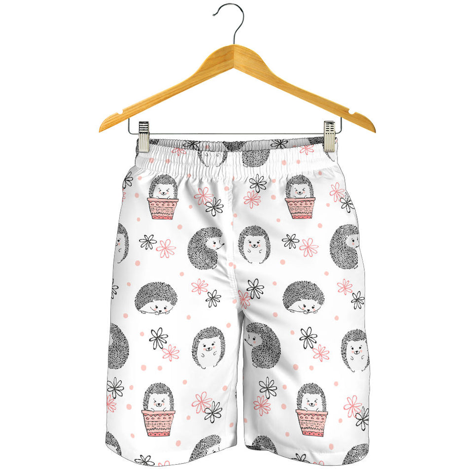 Hedgehog Pattern Print Design 02 Men Shorts
