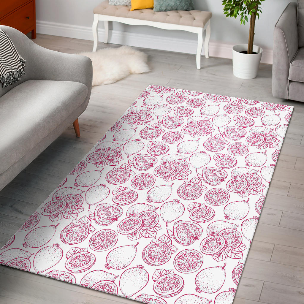 Sketch Guava Pattern Area Rug