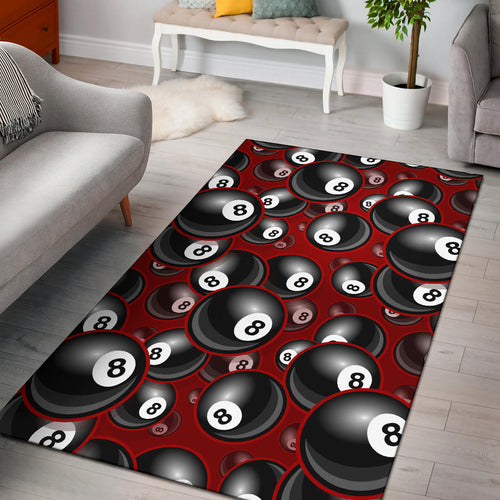 Billiard Ball Pattern Print Design 05 Area Rug