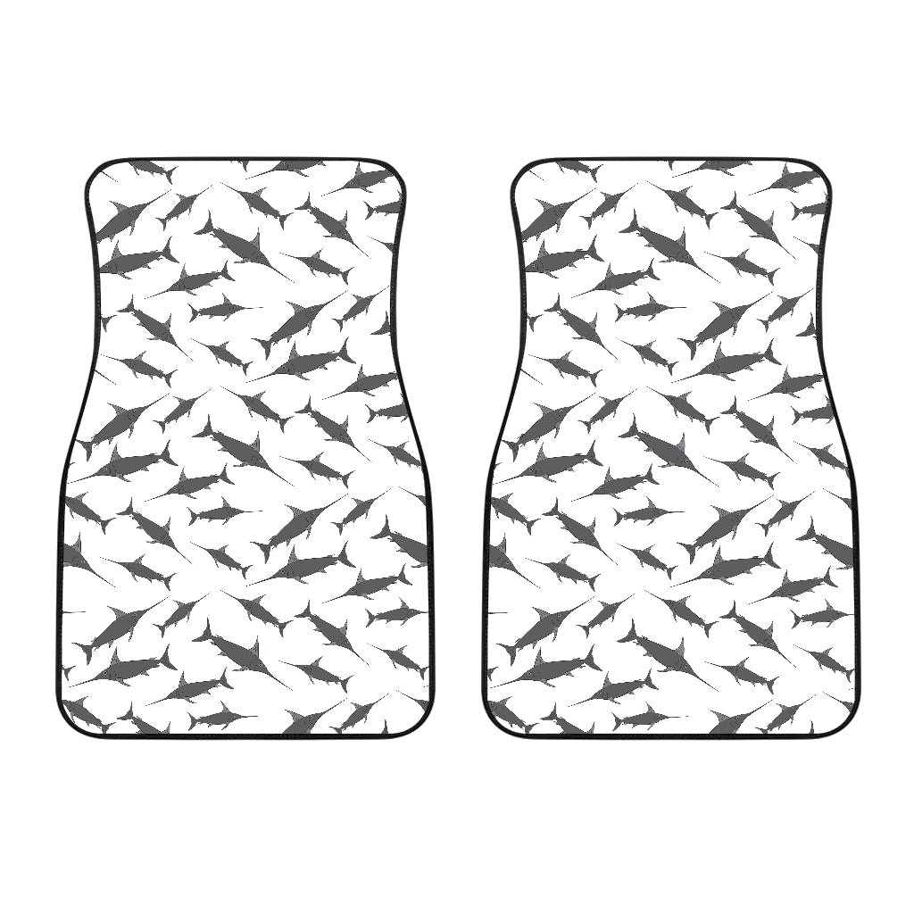 Swordfish Pattern Print Design 04 Front Car Mats