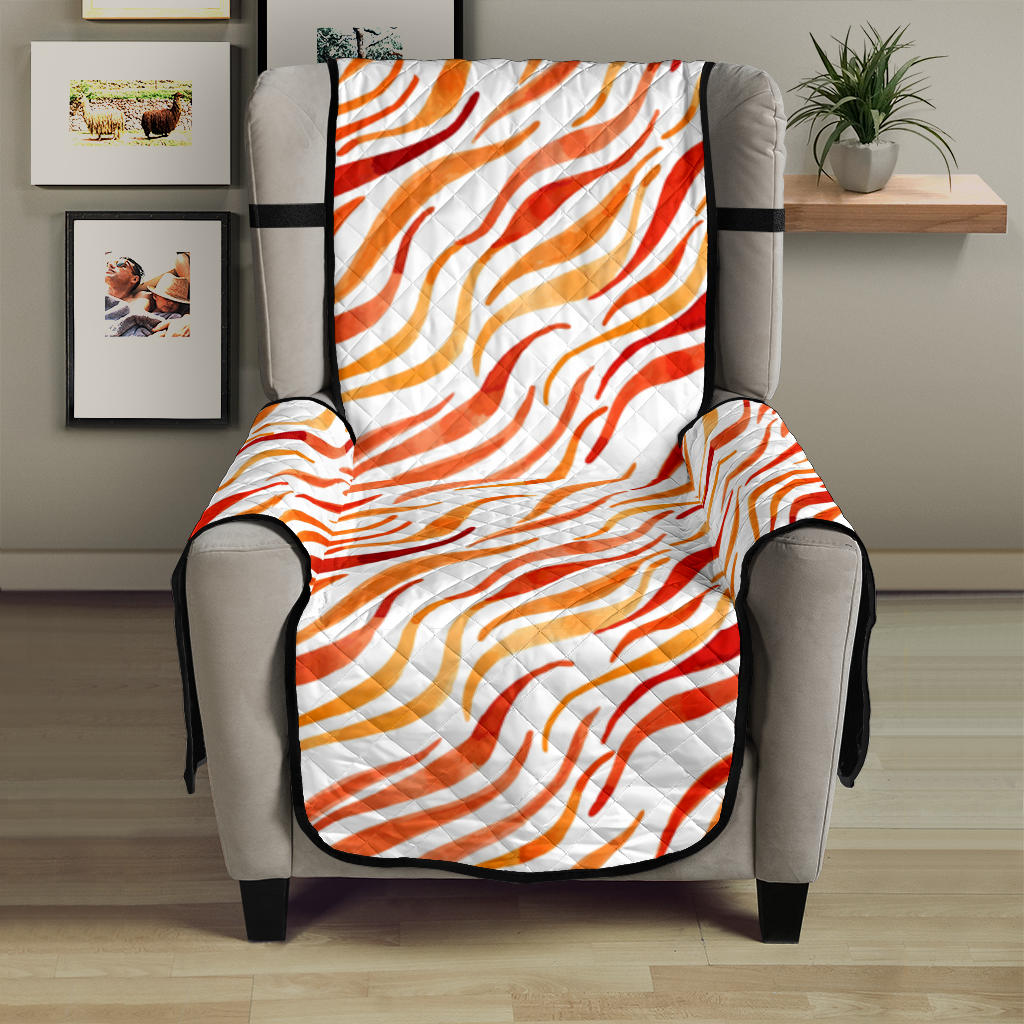 Fire flame watercolor pattern Chair Cover Protector