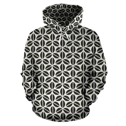 Coffee Bean Abstract Modern Pattern Men Women Pullover Hoodie