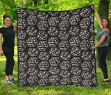 Dice Pattern Print Design 01 Premium Quilt