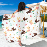 Cute Chihuahua Puppie Pattern Sarong