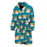 Guinea Pig Pattern Print Design 03 Men's Bathrobe