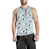 Sheep polka dot cloud pattern Men Tank Top