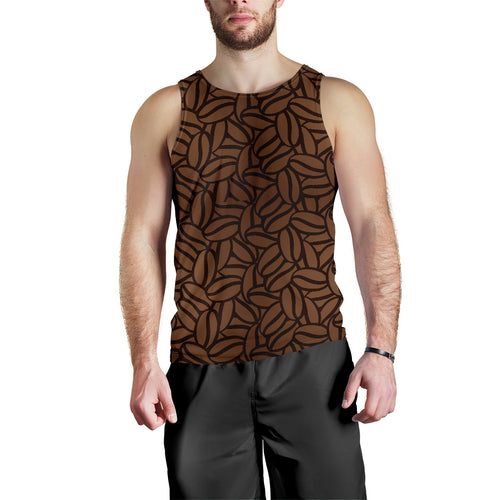 coffee bean pattern Men Tank Top