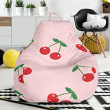 Cherry Pattern Pink Background Bean Bag Cover