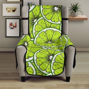 Slices of Lime design pattern Chair Cover Protector
