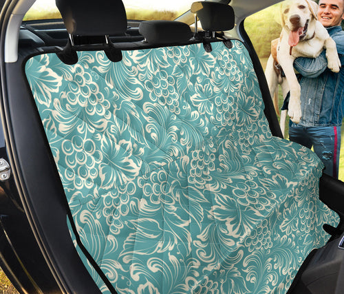 Classic Hand Drawn Grape Pattern Dog Car Seat Covers