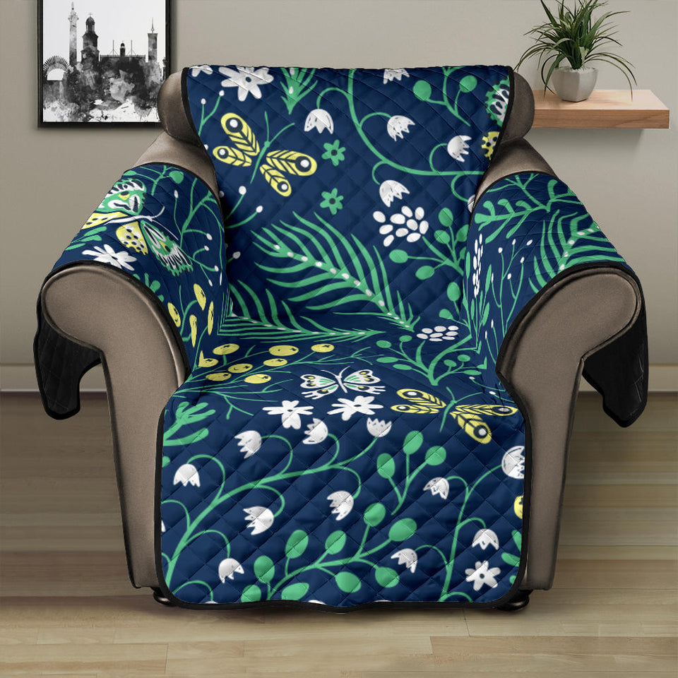 butterfly leaves pattern Recliner Cover Protector