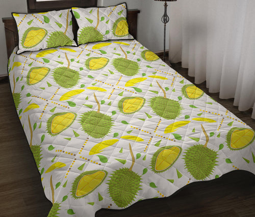 Durian pattern background Quilt Bed Set
