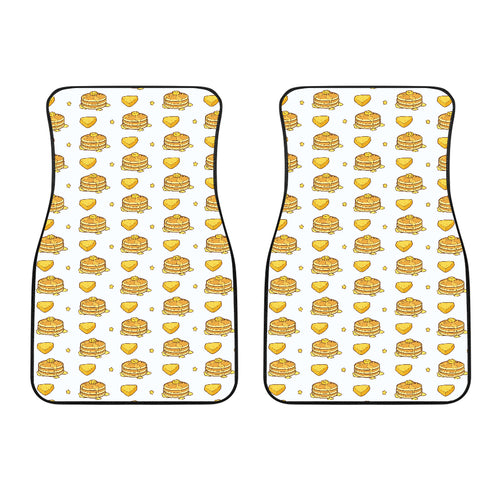 Pancake Pattern Print Design 03 Front Car Mats