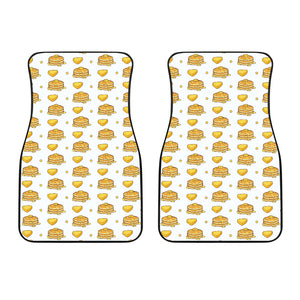 Pancake Pattern Print Design 03 Front Car Mats