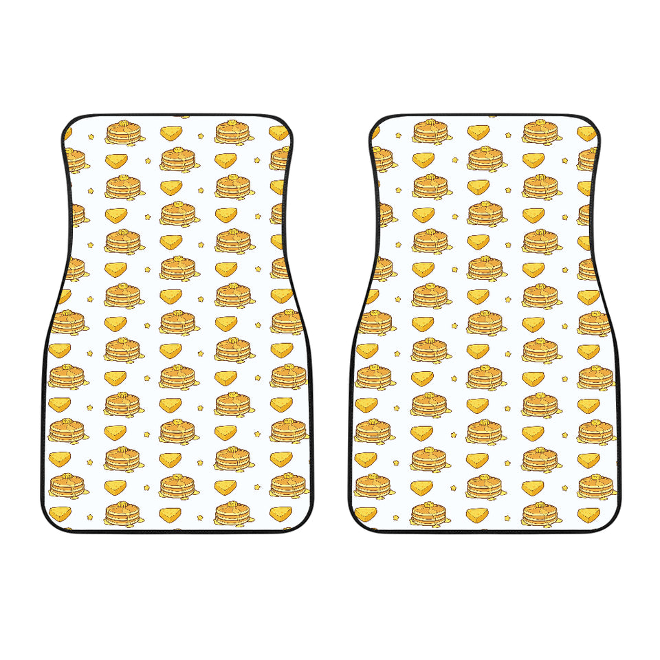 Pancake Pattern Print Design 03 Front Car Mats