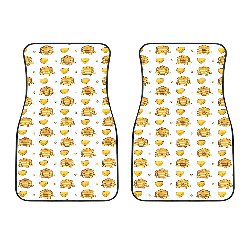 Pancake Pattern Print Design 03 Front Car Mats