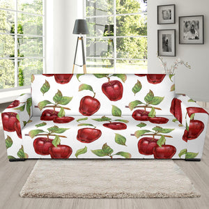 Red Apples Pattern Sofa Slipcover