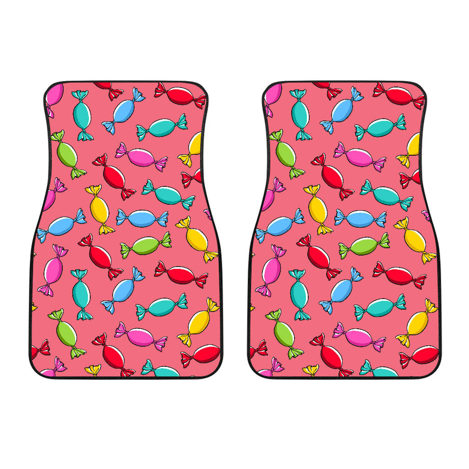 Colorful Wrapped Candy Pattern  Front Car Mats