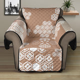 Beautiful hexagon japanese  pattern Recliner Cover Protector