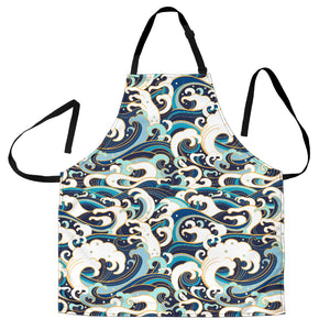 Japanese Wave Pattern Adjustable Apron