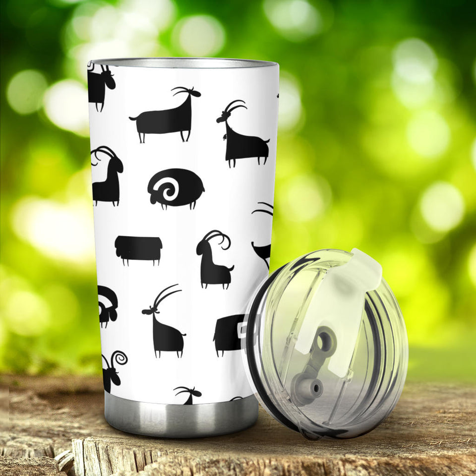 Goat Ram Pattern Tumbler