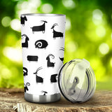 Goat Ram Pattern Tumbler