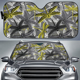 Hand Drawn Dragonfly Pattern Car Sun Shade