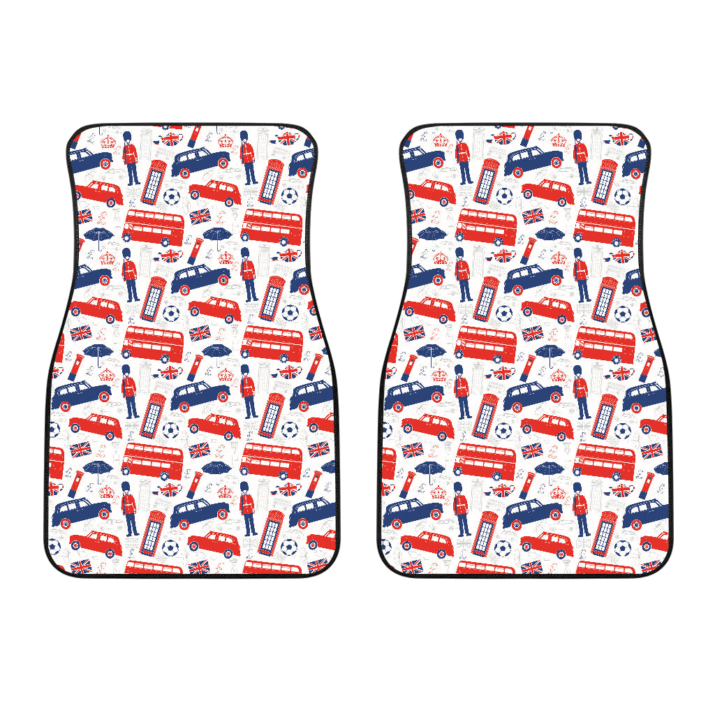 British Pattern Print Design 03 Front Car Mats