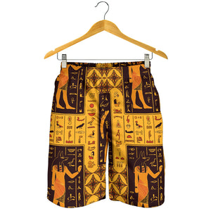 Egypt Hieroglyphics Pattern Print Design 05 Men Shorts