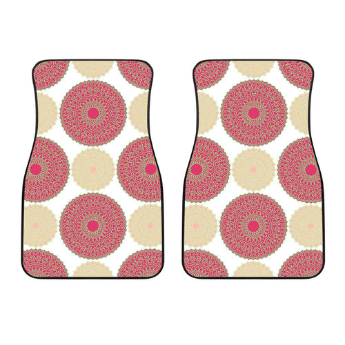 Circle Indian Pattern Front Car Mats