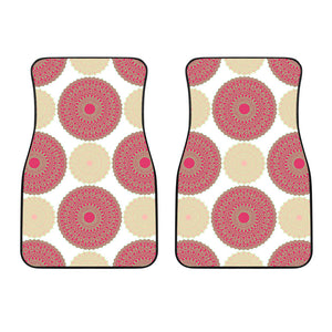 Circle Indian Pattern Front Car Mats