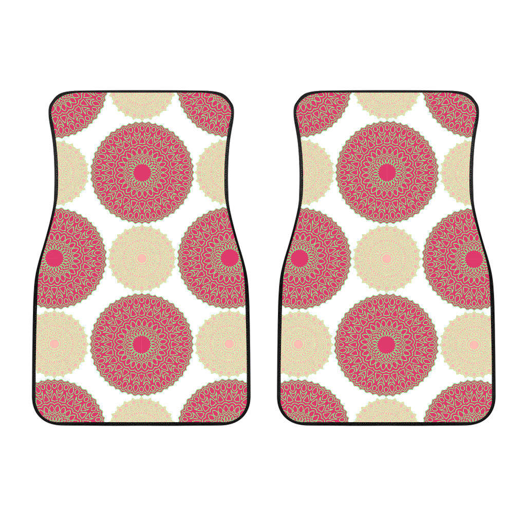 Circle Indian Pattern Front Car Mats