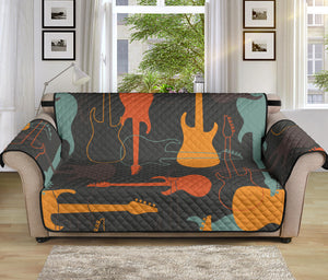 electric guitars pattern Sofa Cover Protector