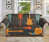 electric guitars pattern Sofa Cover Protector