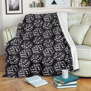 Dice Pattern Print Design 01 Premium Blanket