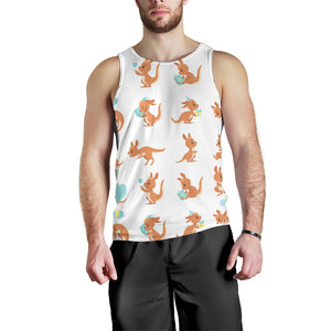 Cute Kangaroo pattern Men Tank Top